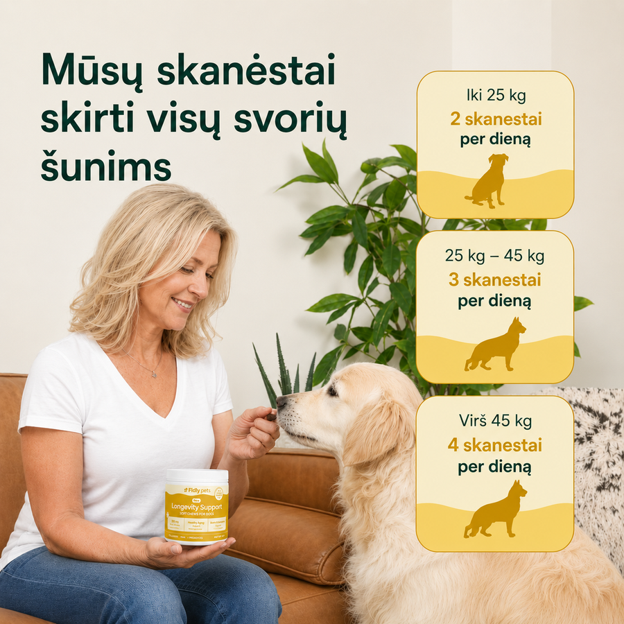 Papildai Augintinio Ilgaamižiskumui