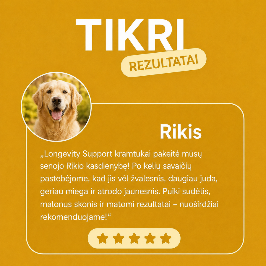 Papildai Augintinio Ilgaamižiskumui